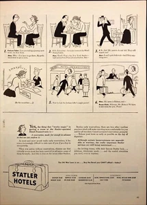 1944 Statler Hotels Cartoon 5th War Loan Hotel Pennsylvania WWII Print Ad - Picture 1 of 6