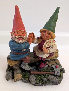 1995 Rien Poortvliet Klaus Wickl BILL & BELLA Love Gnome Figurine ENESCO w/ Box - Picture 1 of 11
