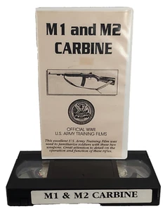 M1 And M2 Carbine VHS Official WWII US Army Training Film Operation And Function - Picture 1 of 4