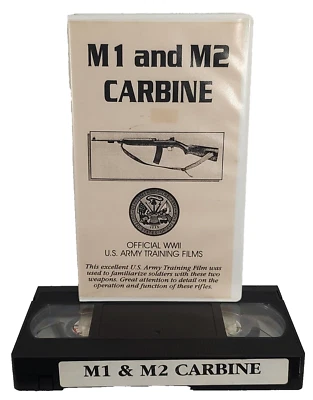 M1 And M2 Carbine VHS Official WWII US Army Training Film Operation And Function - Image 1 of 4
