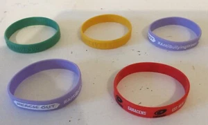 5 x Slap Band Bracelets WristBand Boys Girl kids Party Bag Filler - Picture 1 of 2