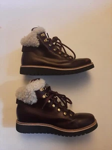 Cole Haan Zerogrand Explore Wanderstiefel weinrot rot Leder Damen 7 - Bild 1 von 4