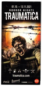 Flyer Europapark - HORROR NIGHTS TRAUMATICA - NEU - (2021) - Picture 1 of 1
