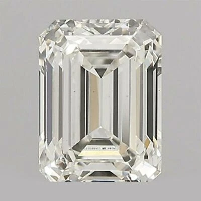 IGI CERTIFIED 1.04ct J/VVS2 Facet Emerald Cut Lab-Grown Diamond For Jewelry D-18 - Image 1 of 4