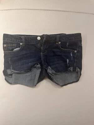 Pantalones Cortos Vaqueros GARAGE Wmn/Jr Lavado Oscuro Bajo Elastizados Distress Puño Talla 1 Foto 1 de 3