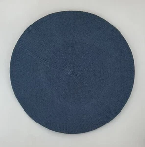 NUEVO CON ETIQUETAS LIMÓN Algodón Tejido 11 pulgadas BOINA SOMBRERO AZUL • TODA TEMPORADA - Imagen 1 de 2