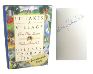 It Takes a Village Hillary Rodham Clinton ✎ SIGNED ✎ Autographed Book AS NEW - Picture 1 of 4