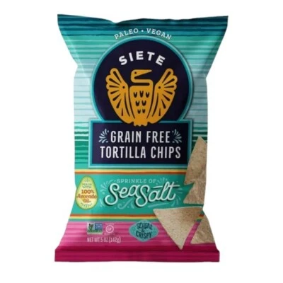 Siete Grain Free Tortilla Chips Sprinkle of SEA SALT 5 oz (1 Bag) - Image 1 of 4