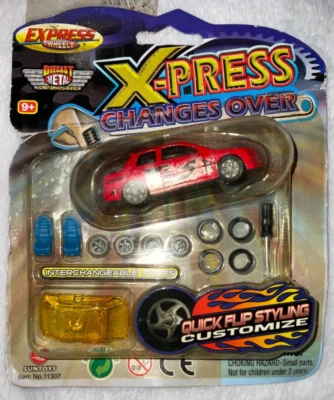 Express Wheels Die Cast Red Car Quick Flip Styling Customize Tires Rims Seat OG1 - Image 1 of 4