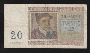 Belgium, 20 Francs, 1950, P-132, Banknote - Picture 1 of 2