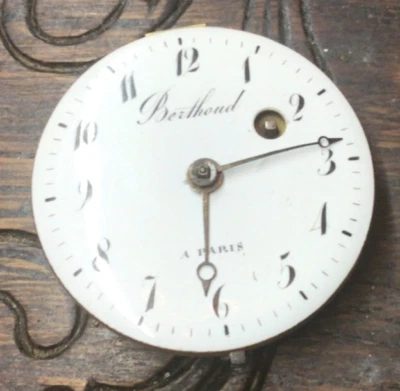 Mouvement à coq  signé Berthoud à Paris époque restauration -non fontionnel - Immagine 1 di 4