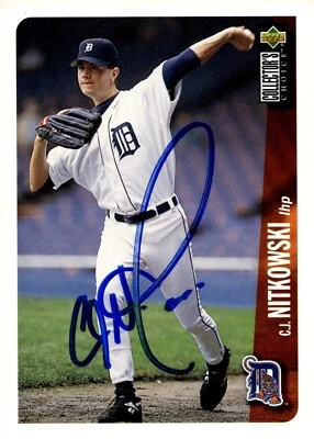 C.J. Nitkowski - Signed 1996 Upper Deck Collector's Choice Card #545 - Image 1 of 2
