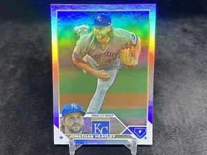 JONATHAN HEASLEY 2023 TOPPS SERIES 2 #346 SILVER FOIL PARALLEL / KC ROYALS - Picture 1 of 2