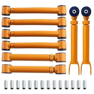 8pc Front Rear Upper lower Adjustable 0-8 inch Control Arms For Jeep Wrangler TJ - Picture 1 of 21