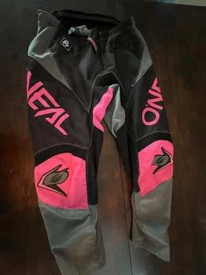 Женские гоночные брюки O'Neal размер 5/6 MX элемент мотокросса Enjoy Ride розовые черные - Изображение 1 из 2