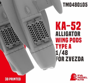 TM0480105 1/48 ALLIGATOR WING PODS TYPE A FOR ZVEZDA 3D PRINT - Picture 1 of 4