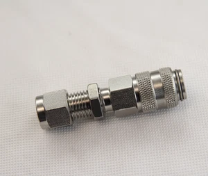 1Pz Connettore Rapido Femmina Testa Passante Scheda Manicotto 1/4 316L 21-SK-IN02 - Foto 1 di 1