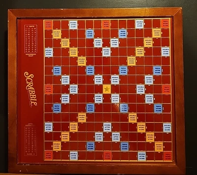 Scrabble Premiere Wood Luxury Edition With Rotating Board - Image 1 of 4