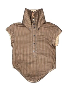 Vintage 1997 SS Alexander McQueen Mesh Layered Sleeveless Shirt Tops Size 38 - Picture 1 of 8