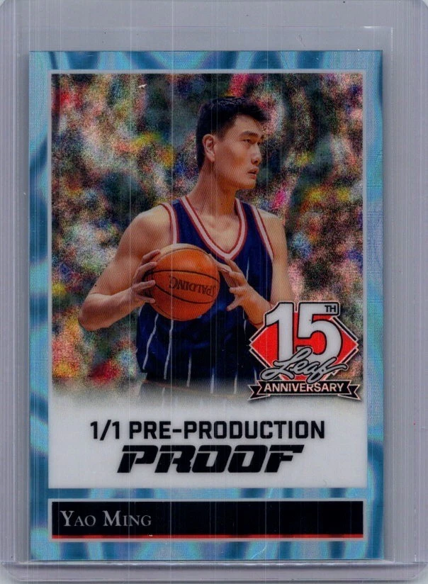 Yao Ming 2025 Leaf National NSCC 1/1 prueba de preproducción Foto 1 de 1
