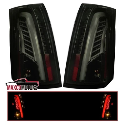 Black/Smoke Tail Lights Fits 2003-2007 Cadillac CTS LED Bar Signal Brake Lamps - Imagem 1 de 4
