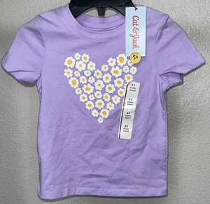 Top a fiori per bambina Cat And Jack taglia 3T lavanda - Foto 1 di 6