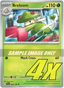 004/198 - 4x Breloom - Scarlet Violet Base - Uncommon - Pokemon - Picture 1 of 1
