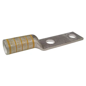 GRAINGER APPROVED 24C397 TwoHoleLugCmprsnConn,Long,Yellow,62 24C397 - Picture 1 of 1
