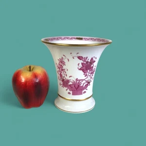Herend Indian Basket Raspberry Vase - Picture 1 of 7
