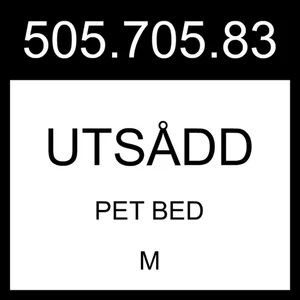 Cama para mascotas IKEA UTSADD UTSÅDD gris claro M 505.705.83 - Imagen 1 de 1