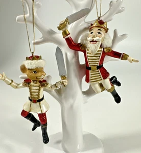 Vintage Kurt Adler Nussknacker Prinz & Mäusekönig Figuren Weihnachtsschmuck - Bild 1 von 12
