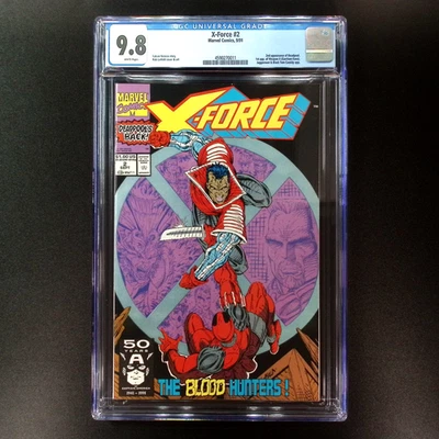 X-Force #2 | Marvel 1991 | 2nd Deadpool | 1st Weapon X | CGC 9.8 Foto 1 de 2
