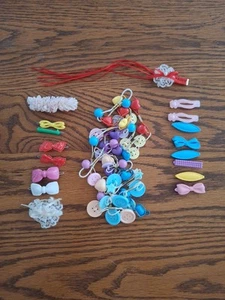 vintage lot of little girl hair accessories - Picture 1 of 6