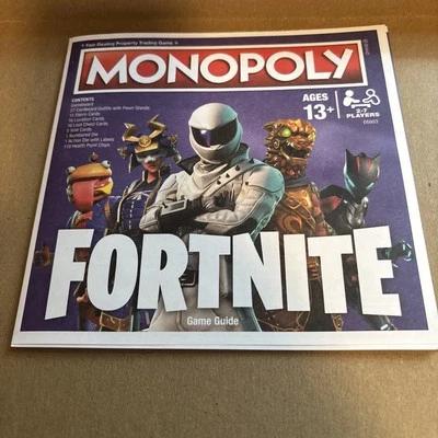 Juego de Mesa Fortnite Edition Monopoly Piezas de Repuesto-Instrucciones NUEVO Foto 1 de 2