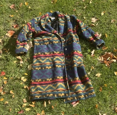 Abrigo/chaqueta azteca Sharon Young de colección talla XL Foto 1 de 3
