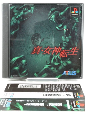 Shin Megami Tensei PS1 Japan Atlus 2001 SLPS-03170 With OBI + Bonus Card RPG - Image 1 of 4