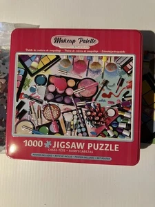 Eurographics Makeup Palette 1000 Piece Jigsaw Puzzle - Used - In Embossed Tin - Picture 1 of 9