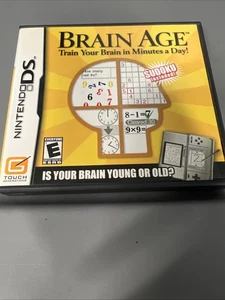 Brain Age: Train Your Brain in Minutes a Day (Nintendo DS, 2006) CIB, Tested - Picture 1 of 3