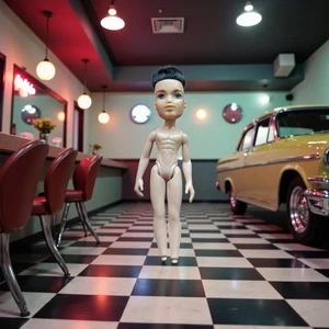 Bratz Boyz 2003 Niño Muñeca Dylan Desnudo Pelo Negro Ojos Marrones MGA Calvo - (fotos) - Imagen 1 de 2