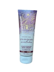 Bath & Body Works Erdbeere Schneeflocken Körpercreme 8 Oz. - Bild 1 von 3