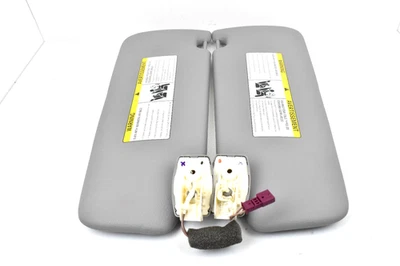 2007-2012 BMW 328i Front Left Right Side Gray Sun Visor Set Pair Assembly OEM - Image 1 of 4