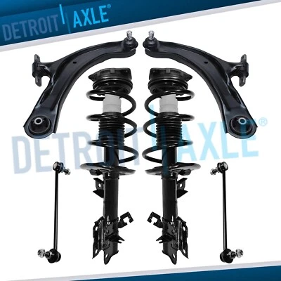 Kit de brazo de control y eslabón de barra estabilizadora de puntal delantero para Nissan Rogue 2008 2009 2010 2011 Foto 1 de 4