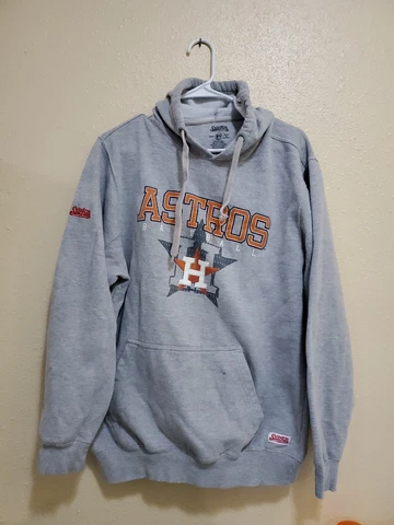 Houston Astros Stitches Gray Hoodie Men's Size Large Pullover Cover