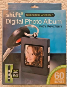 New SHIFT3 Digital Photo Album with Keychain USB2 Rechargeable 60 Photo Capacity - Picture 1 of 4