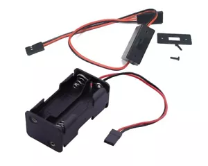 Receiver Battery Pack Case Box Holder 4 x AA RC Compatible JR + Switch Hot - Picture 1 of 1