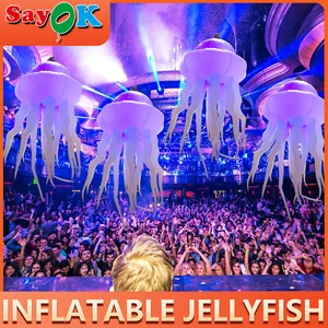 Inflatable Hanging Jellyfish LED Decoration Glowing forParty Event Activity Show - Picture 1 of 7