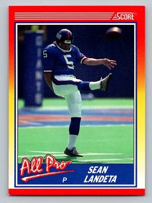 1990 Score #578 Sean Landeta  AP  New York Giants - Image 1 of 2
