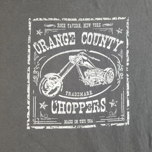 Vintage Orange County Choppers Shirt Mens 2XL XXL Tennessee River Biker Gray Y2K - Picture 1 of 9