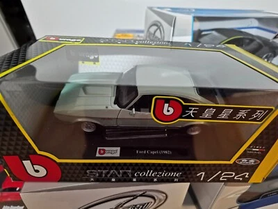 ###############Burago 1/24 1973 Ford Capri 2.8 Injection - Green $60 special - image 1 of 4