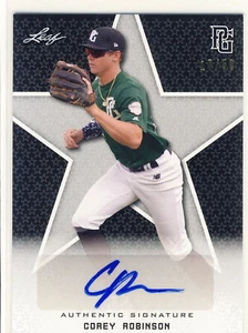 COREY ROBINSON 2020 Leaf Perfect Game PG Black AUTO /50 FLORIDA - Picture 1 of 1